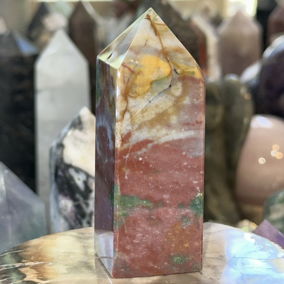 🎄SALE🎄 Ocean Jasper 4 Sided Crystal Point! - Picture 3 of 5